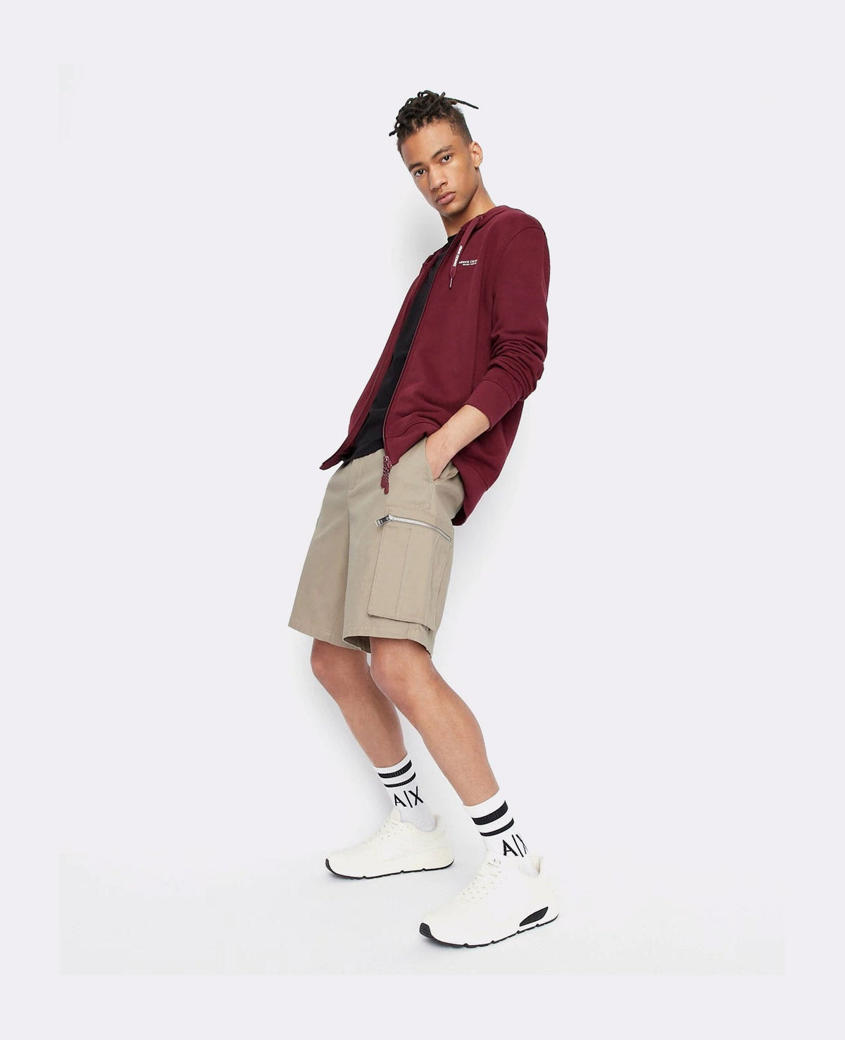 Zip-Up Sweatshirt with SHORTS